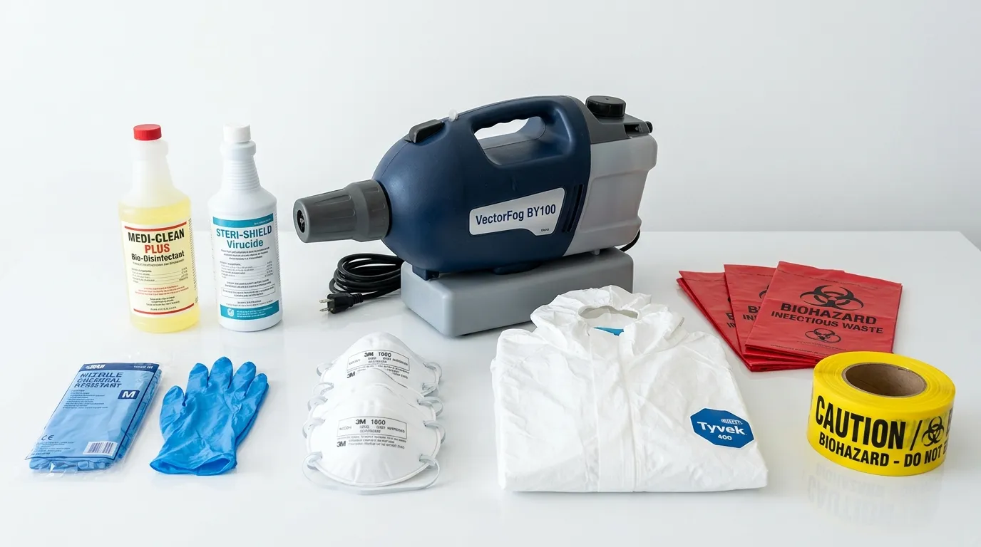 Professional biohazard remediation crew working in Rockville Centre